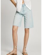 Pepe Jeans London Bermude de denim cu talie medie - Albastru pastel