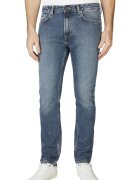 Pepe Jeans London Blugi conici cu talie medie - Albastru prafuit