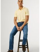 Pepe Jeans London Blugi conici din amestec de bumbac - Albastru pastel