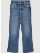 Pepe Jeans London Blugi cu croiala ampla si slituri la terminatie - Albastru pastel