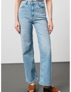 Pepe Jeans London Blugi cu croiala ampla si talie inalta - Albastru deschis