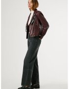 Pepe Jeans London Blugi cu croiala dreapta si talie medie - Gri antracit