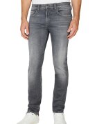 Pepe Jeans London Blugi cu talie medie si model uni - Gri inchis