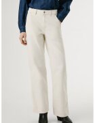 Pepe Jeans London Blugi drepti cu talie medie - Alb murdar