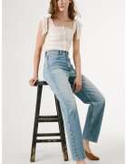 Pepe Jeans London Blugi lejeri cu talie inalta - Albastru deschis