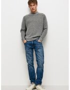 Pepe Jeans London Blugi slim-fit cu design cinci buzunare - Albastru pastel
