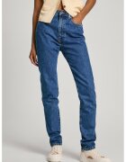 Pepe Jeans London Blugi slim fit cu talie inalta - Albastru inchis