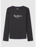 Pepe Jeans London Bluza cu imprimeu logo Hana - Negru