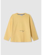 Pepe Jeans London Bluza de bumbac cu imprimeu text - Galben/Albastru inchis