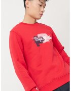 Pepe Jeans London Bluza de trening cu imprimeu logo - Rosu