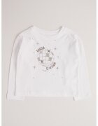 Pepe Jeans London Bluza din bumbac cu imprimeu - Alb optic/Argintiu