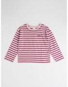 Pepe Jeans London Bluza din bumbac cu maneci lungi si dungi - Violet prafuit