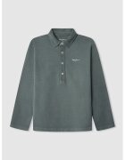 Pepe Jeans London Bluza polo cu logo - Albastru petrol
