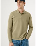 Pepe Jeans London Bluza polo de bumbac - Kaki