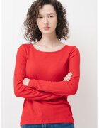 Pepe Jeans London Bluza striata cu model uni - Rosu