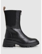 Pepe Jeans London Bocanci de piele ecologica cu logo stantat - Negru