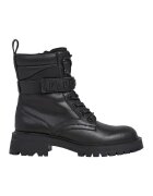 Pepe Jeans London Cizme din piele cu fermoar - Negru