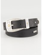 Pepe Jeans London Curea de piele - Gri antracit