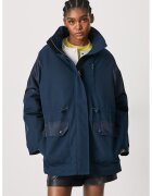 Pepe Jeans London Geaca cu talie ajustabila - Bleumarin
