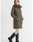 Pepe Jeans London Geaca lunga matlasata - Verde inchis