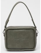 Pepe Jeans London Geanta crossbody de piele ecologica cu logo - Kaki