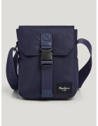 Pepe Jeans London Geanta crossbody din piele ecologica cu bareta ajustabila - Bleumarin