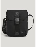 Pepe Jeans London Geanta crossbody din piele ecologica cu bareta ajustabila - Negru