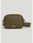 Pepe Jeans London Geanta crossbody din piele ecologica - Kaki inchis