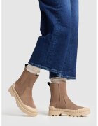 Pepe Jeans London Ghete Chelsea de piele intoarsa - Maro