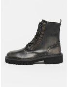 Pepe Jeans London Ghete de piele cu fermoar - Negru stins