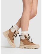 Pepe Jeans London Ghete de piele intoarsa - Maro