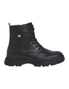 Pepe Jeans London Ghete din piele ecologica cu aplicatie logo discret - Negru