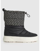 Pepe Jeans London Ghete fara inchidere cu insertii din jacquard - Negru/Crem