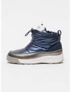 Pepe Jeans London Ghete slip-on cu garnituri de piele ecologica - Albastru inchis/Argintiu