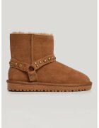 Pepe Jeans London Ghete slip-on de piele intoarsa - Caramel