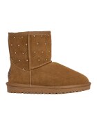Pepe Jeans London Ghete slip-on din piele intoarsa - Caramel