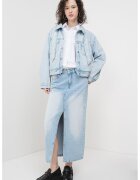 Pepe Jeans London Jacheta crop de denim - Albastru