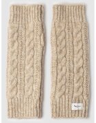 Pepe Jeans London Manusi tricotate cu design torsade - Bej