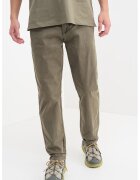 Pepe Jeans London Pantaloni cu talie medie si buzunare - Verde feriga