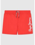 Pepe Jeans London Pantaloni scurti de baie cu imprimeu logo - Rosu