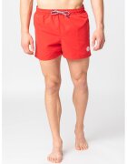 Pepe Jeans London Pantaloni scurti de baie cu snur in talie Remo - Rosu
