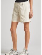 Pepe Jeans London Pantaloni scurti din amestec de in - Crem