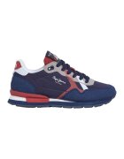 Pepe Jeans London Pantofi sport cu design colorblock - Rosu/Alb/Bleumarin