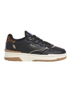 Pepe Jeans London Pantofi sport cu detalii animal print - Auriu/Negru/Maro