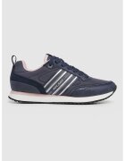 Pepe Jeans London Pantofi sport cu detalii de piele intoarsa - Bleumarin