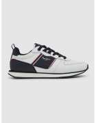 Pepe Jeans London Pantofi sport cu detalii logo contrastante - Alb/Negru