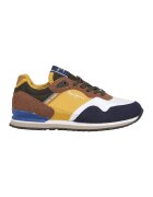 Pepe Jeans London Pantofi sport cu garnituri contrastante - Alb/Galben sofran/Bleumarin