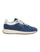 Pepe Jeans London Pantofi sport cu garnituri din piele intoarsa si plasa - Alb/Albastru inchis