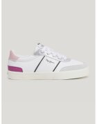 Pepe Jeans London Pantofi sport cu insertii de piele intoarsa - Alb