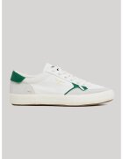 Pepe Jeans London Pantofi sport cu insertii de piele intoarsa - Verde englez/Alb murdar